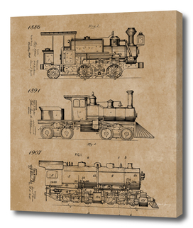 Vintage Trains Patent Drawings