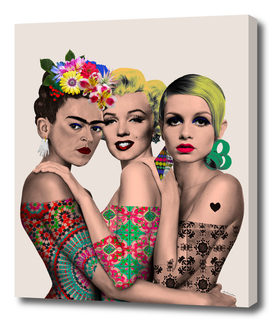 Kahlo, Monroe and Twiggy