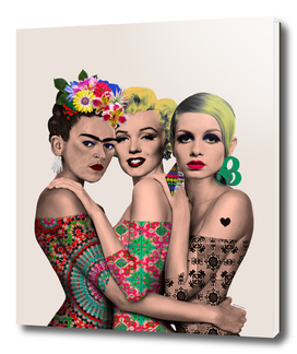 Kahlo, Monroe and Twiggy
