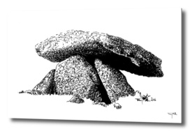Chun Quoit, a neolithic stone monument.
