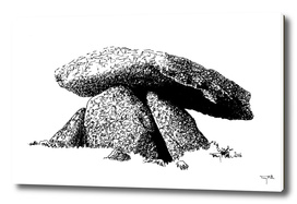Chun Quoit, a neolithic stone monument.