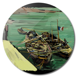 66 - Van Gogh-Les bateaux amarrés
