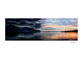 Sunset over Lake Geneva