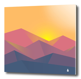 Sunset landscape graphics