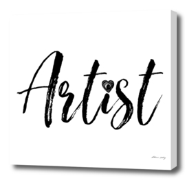 Artist in Black and White