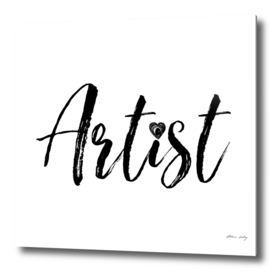 Artist in Black and White