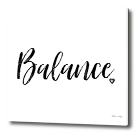 Balance in Black and White
