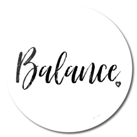 Balance in Black and White