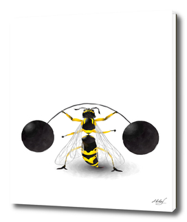Watercolor super wasp
