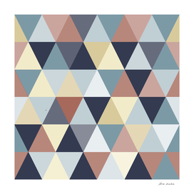 Triangles in Earth Tones and Blues