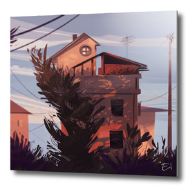 Home at Sunset VARIANT