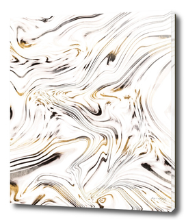 Liquid Gold Silver Black Marble #1 #decor #art