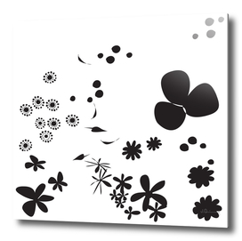 Flowers - BLACKwhite