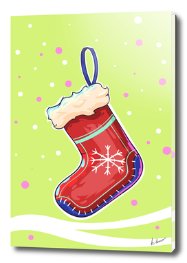 Christmas stockings for Santas gifts.
