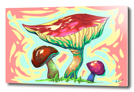 Mushroom autumn comic.