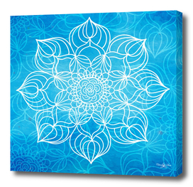 Bohemian Blue Mandala Design