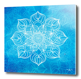 Bohemian Blue Mandala Design