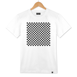 Black and White Checkerboard Pattern