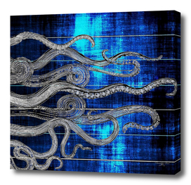 Deep Sea Blue Ink Octopus Tentacles