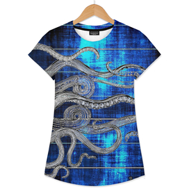 Deep Sea Blue Ink Octopus Tentacles