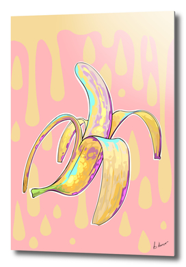Banana cocktail comic art