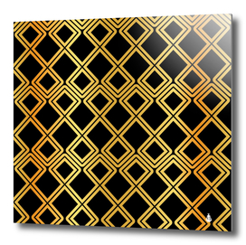 arabic pattern gold and black
