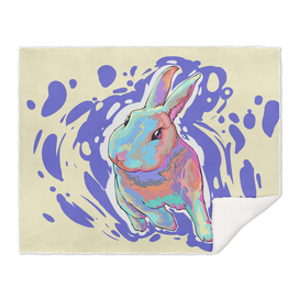 Rabbit hare cute comic art