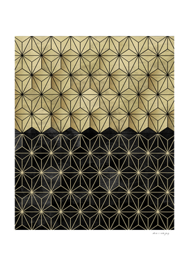 Gold Black Geo Glam #1 #shiny #geometric #decor #art