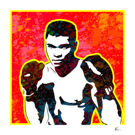 Muhammad Ali | Splatter Series | Pop Art