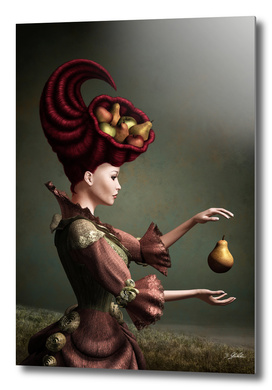 Madame Fruit and the levitating pear