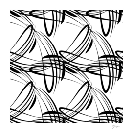 Pattern from black lines on a white background in vintage