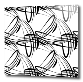 Pattern from black lines on a white background in vintage