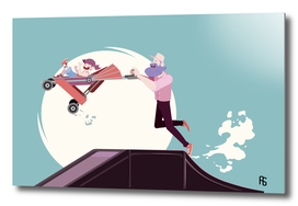 STAY AT HOME DAD - Baby Stroller jumping on ramp