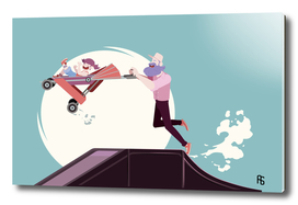 STAY AT HOME DAD - Baby Stroller jumping on ramp