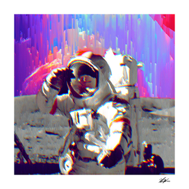 Rainbow Galaxy Astronaut