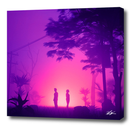 Purple Desert Fog