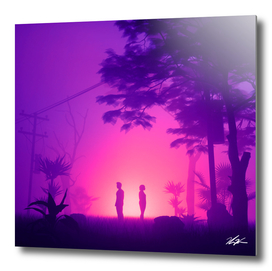 Purple Desert Fog