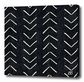 Mud Cloth Big Arrows in Black and White