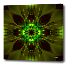 Kaleidoscope Neon Green