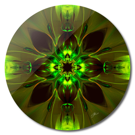 Kaleidoscope Neon Green