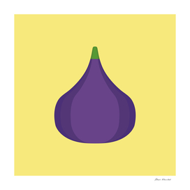 Fig icon in flat design