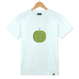 Green apple icon in flat design
