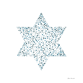 Dots pattern in star of david shape