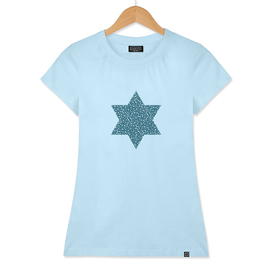 Star of david shape with dots pattern