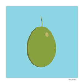 Olive icon in flat design