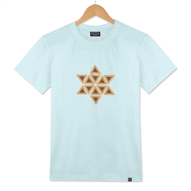 Purim holiday icons of hamantashs in star of david shape