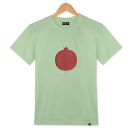 Pomegranate icon in flat design