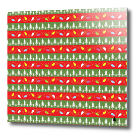 Christmas papers red and green