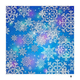 Snowflake background blue purple