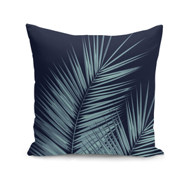 Navy Blue Palm Leaves Dream - Cali Summer Vibes #1 #tropical